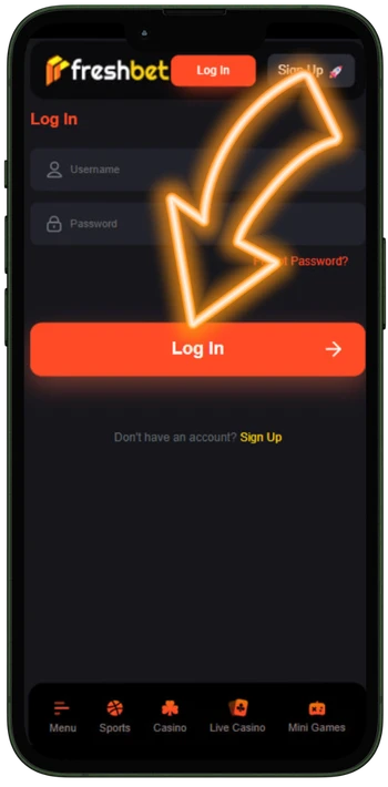 Freshbet enter sign up