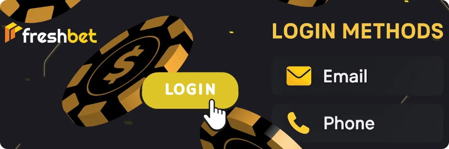 Freshbet login methods